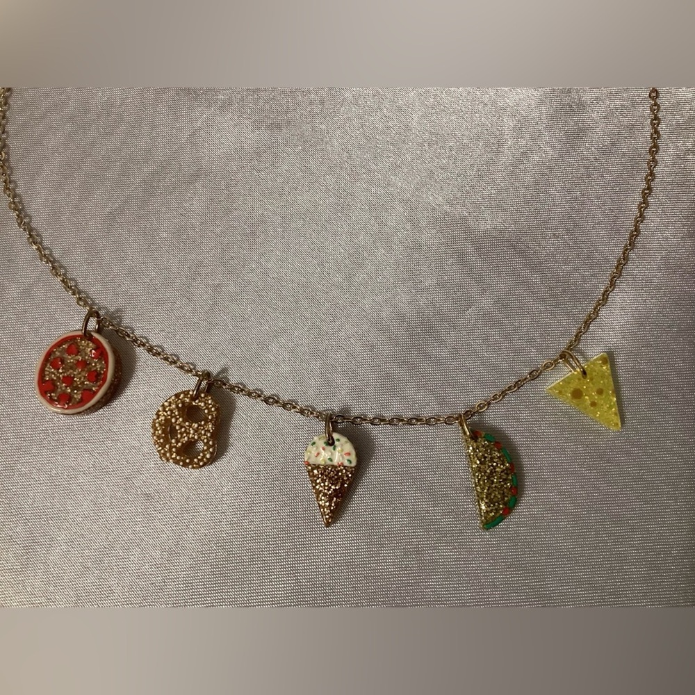 J Crew “Crew Cuts” Foodie Charm Necklace - Picture 2 of 3
